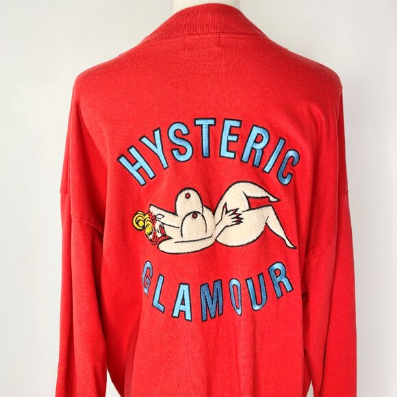 Hysteric Glamour - Red Nude Woman Bomber Jacket - Picture 6 of 10
